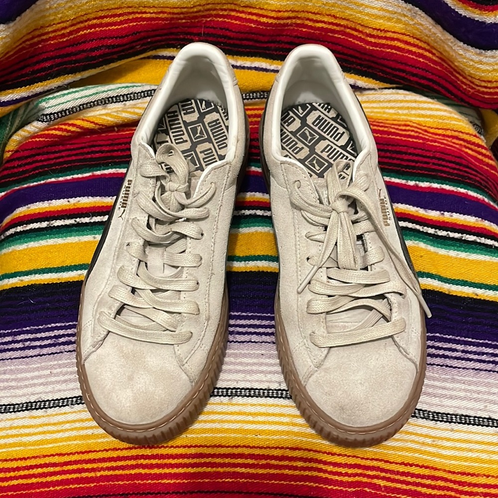 Suede Platform Puma Sneakers - Women’s 9